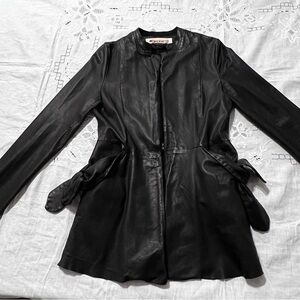 Marni Black Leather Women's Jacket